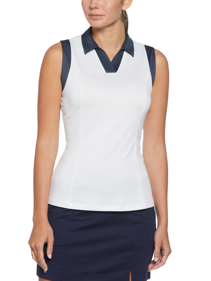 Callaway Polo Smanicata Donna Color Block V-Placket