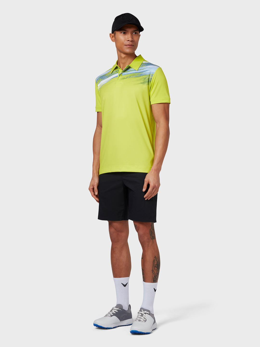 Callaway Active Textured Print Polo